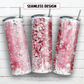 Add text Valentine's Day 20 oz skinny tumbler sublimation design