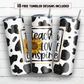 Teach love inspire 20 oz skinny tumbler sublimation design