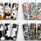 Cowhide 24 BUNDLE 20 oz skinny tumbler sublimation design