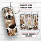 Live like someone left the gate open 20 oz skinny tumbler sublimation design