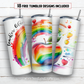 Teacher life 20 oz skinny tumbler sublimation design