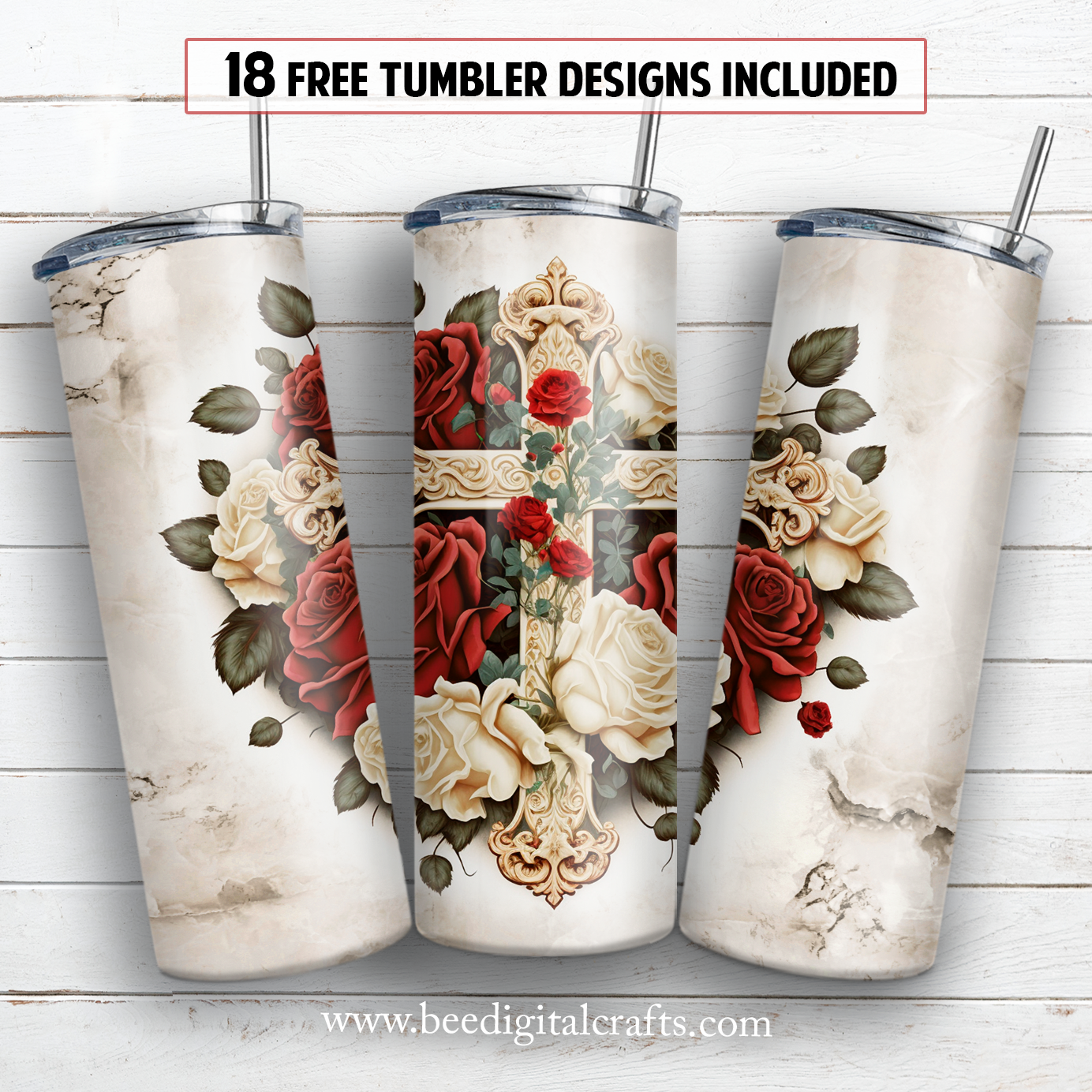 20 oz skinny tumbler sublimation design