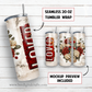 20 oz skinny tumbler sublimation design