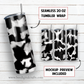 20 oz skinny tumbler sublimation design