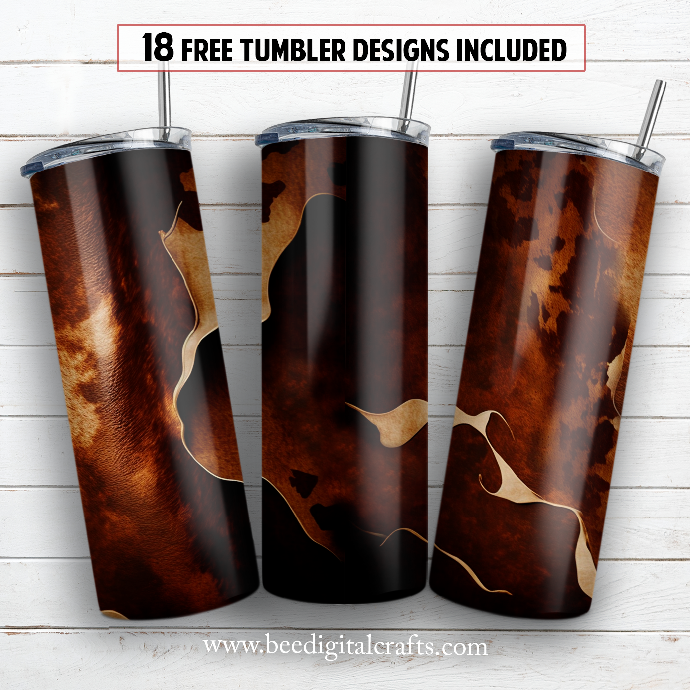 20 oz skinny tumbler sublimation design