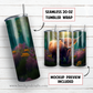 20 oz skinny tumbler sublimation design