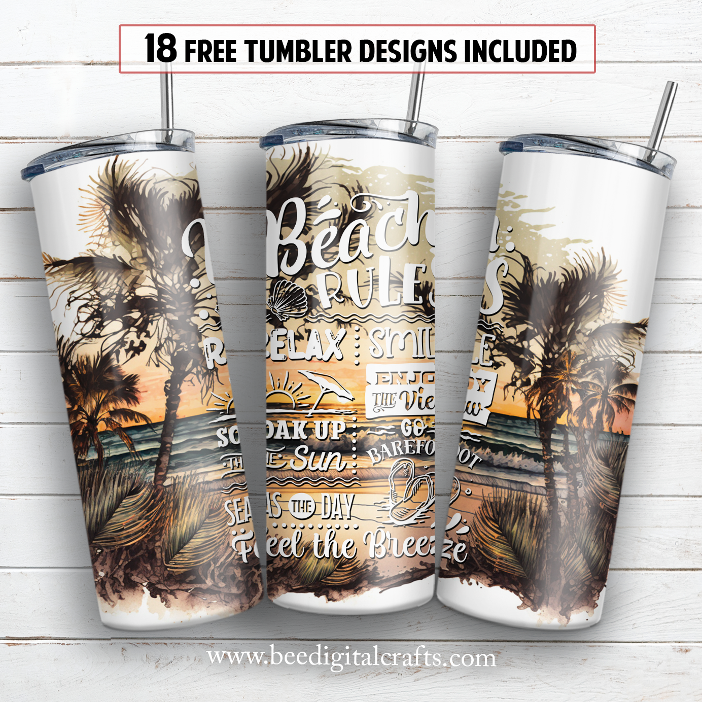 20 oz skinny tumbler sublimation design