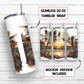 20 oz skinny tumbler sublimation design