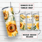 20 oz skinny tumbler sublimation design