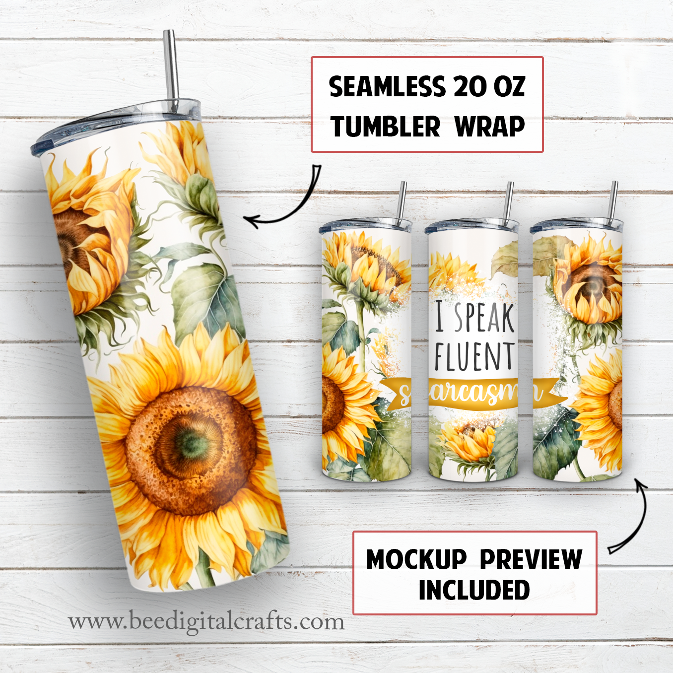 20 oz skinny tumbler sublimation design