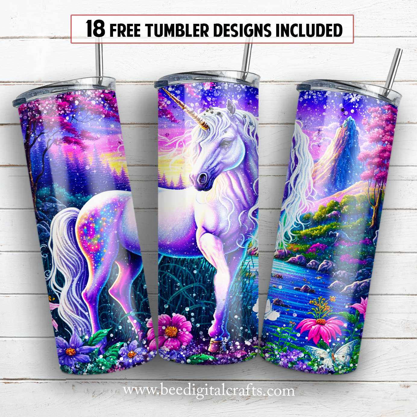 20 oz skinny tumbler sublimation design