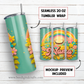 20 oz skinny tumbler sublimation design