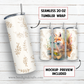 20 oz skinny tumbler sublimation design