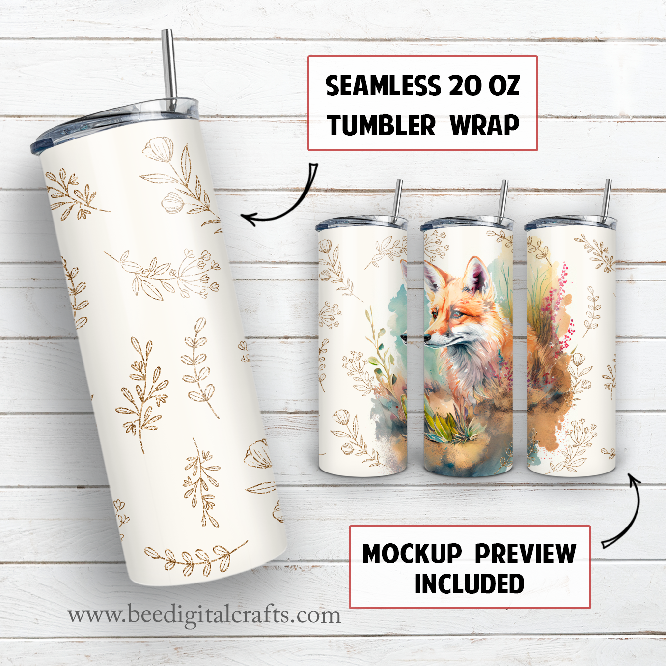 20 oz skinny tumbler sublimation design