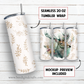 20 oz skinny tumbler sublimation design