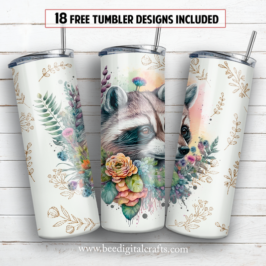 20 oz skinny tumbler sublimation design