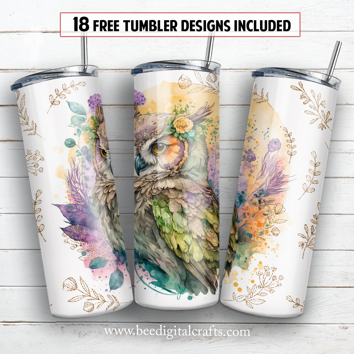 20 oz skinny tumbler sublimation design