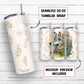 20 oz skinny tumbler sublimation design