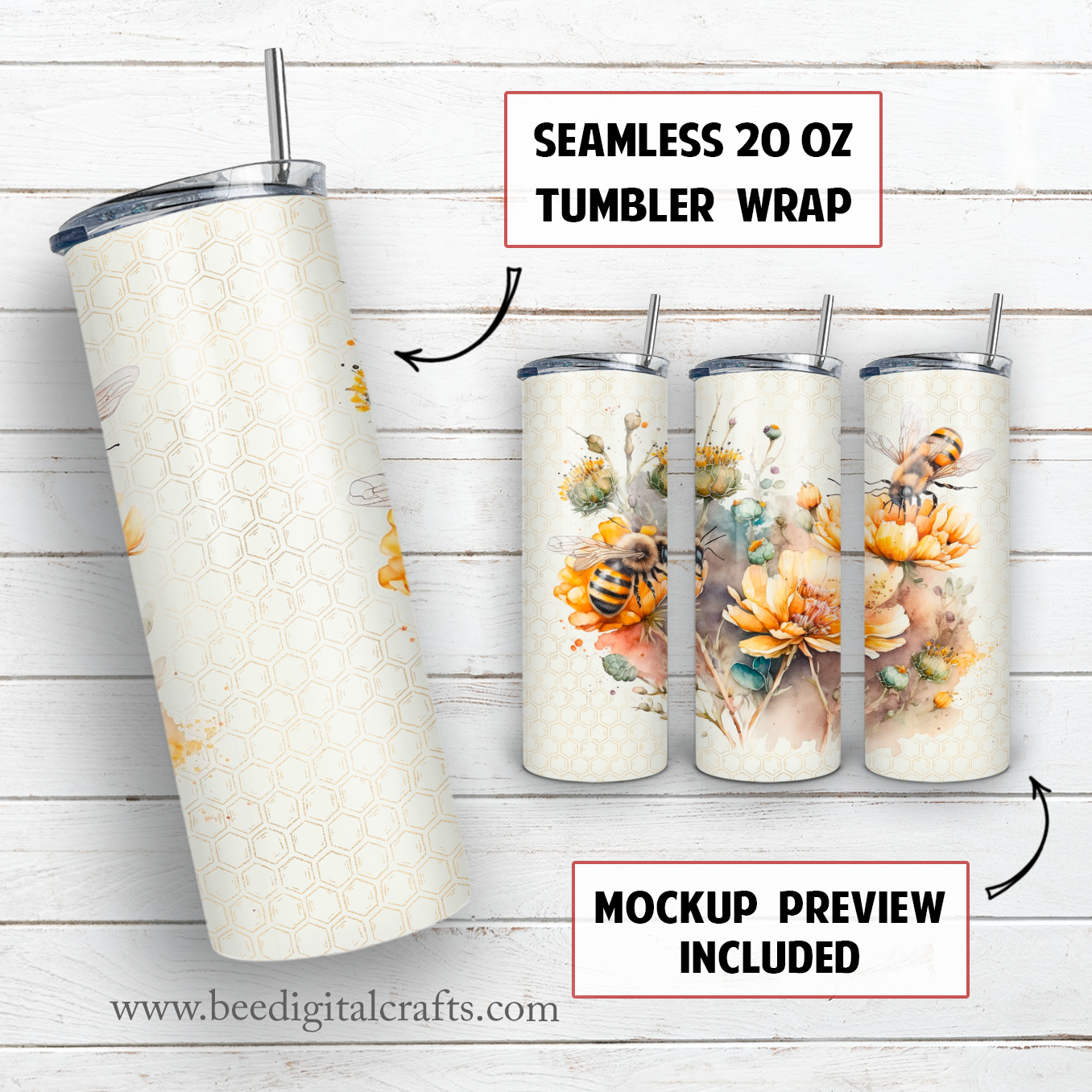 20 oz skinny tumbler sublimation design