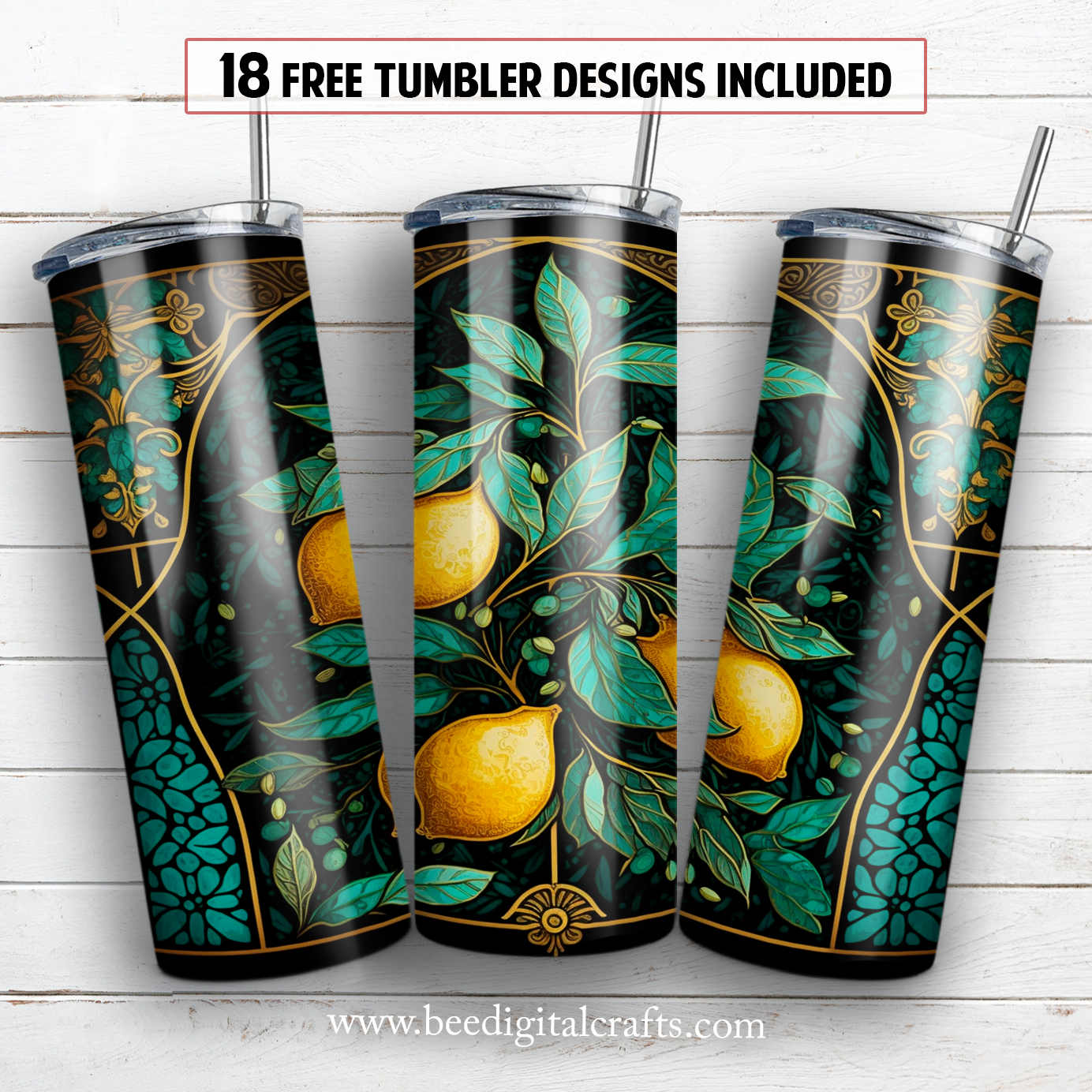 20 oz skinny tumbler sublimation design