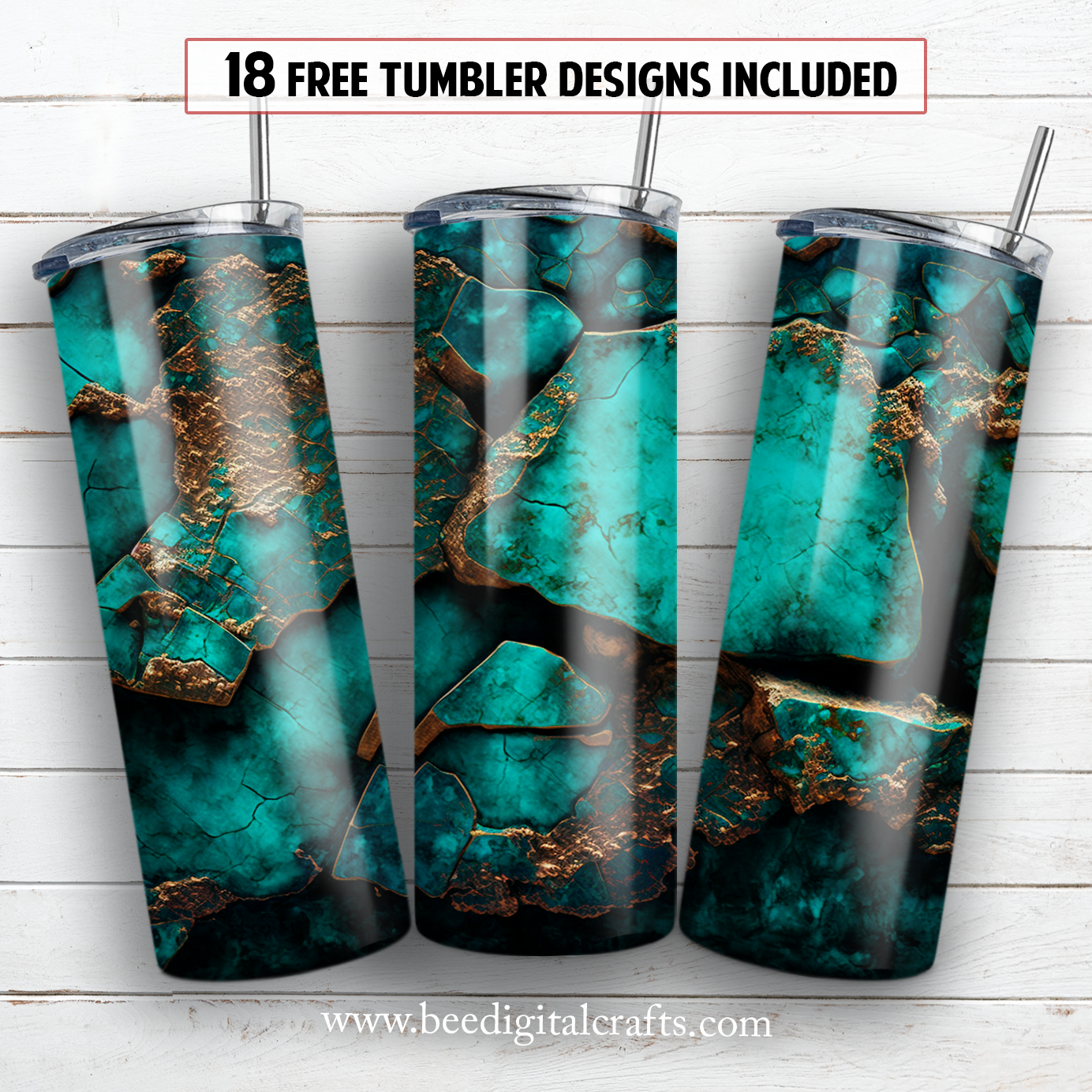 20 oz skinny tumbler sublimation design