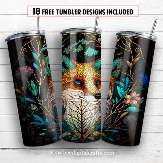 20 oz skinny tumbler sublimation design