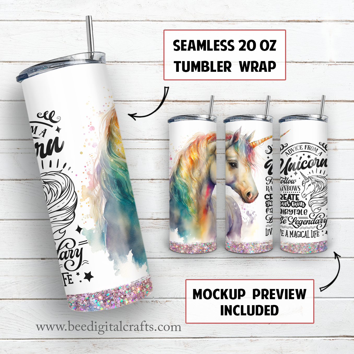 20 oz skinny tumbler sublimation design