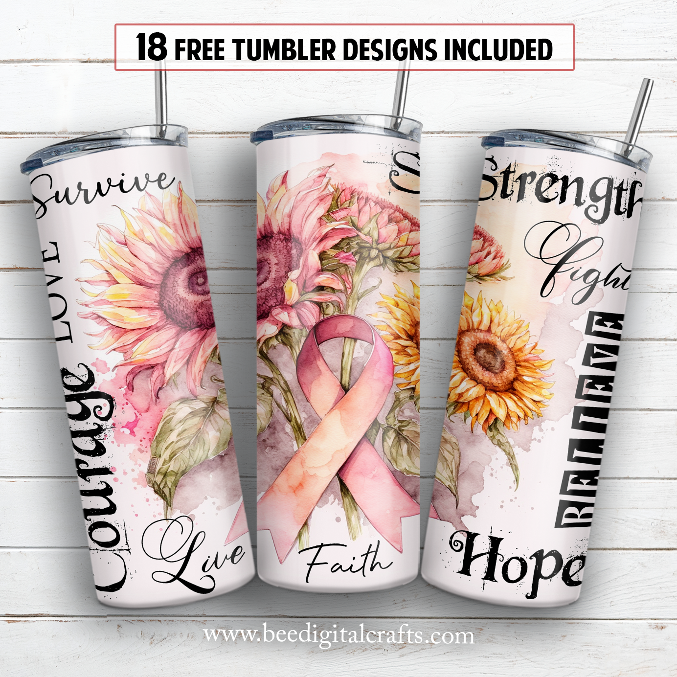 20 oz skinny tumbler sublimation design