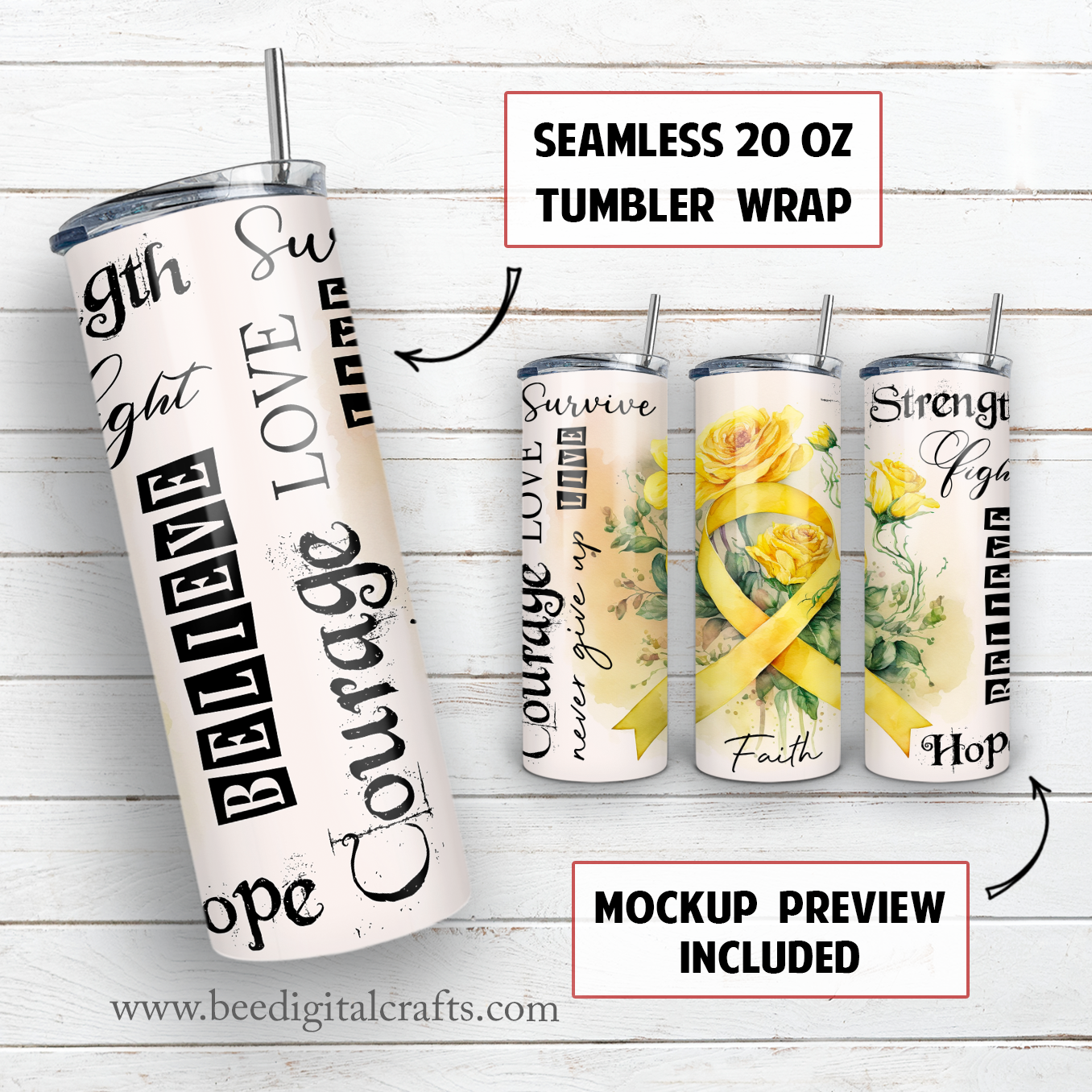 20 oz skinny tumbler sublimation design