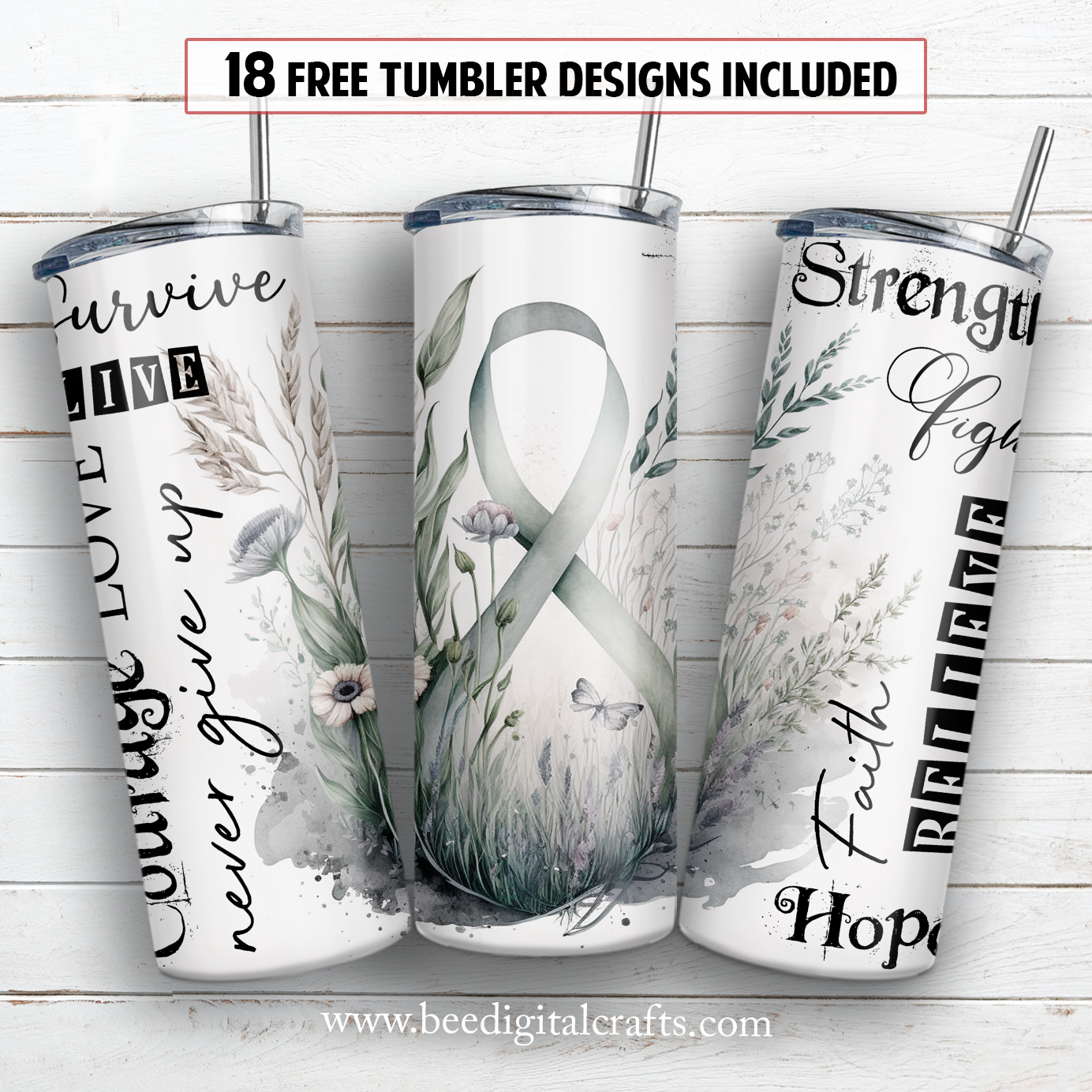 20 oz skinny tumbler sublimation design