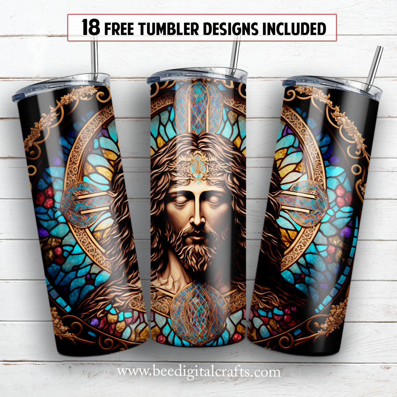 20 oz skinny tumbler sublimation design