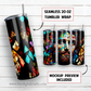 20 oz skinny tumbler sublimation design