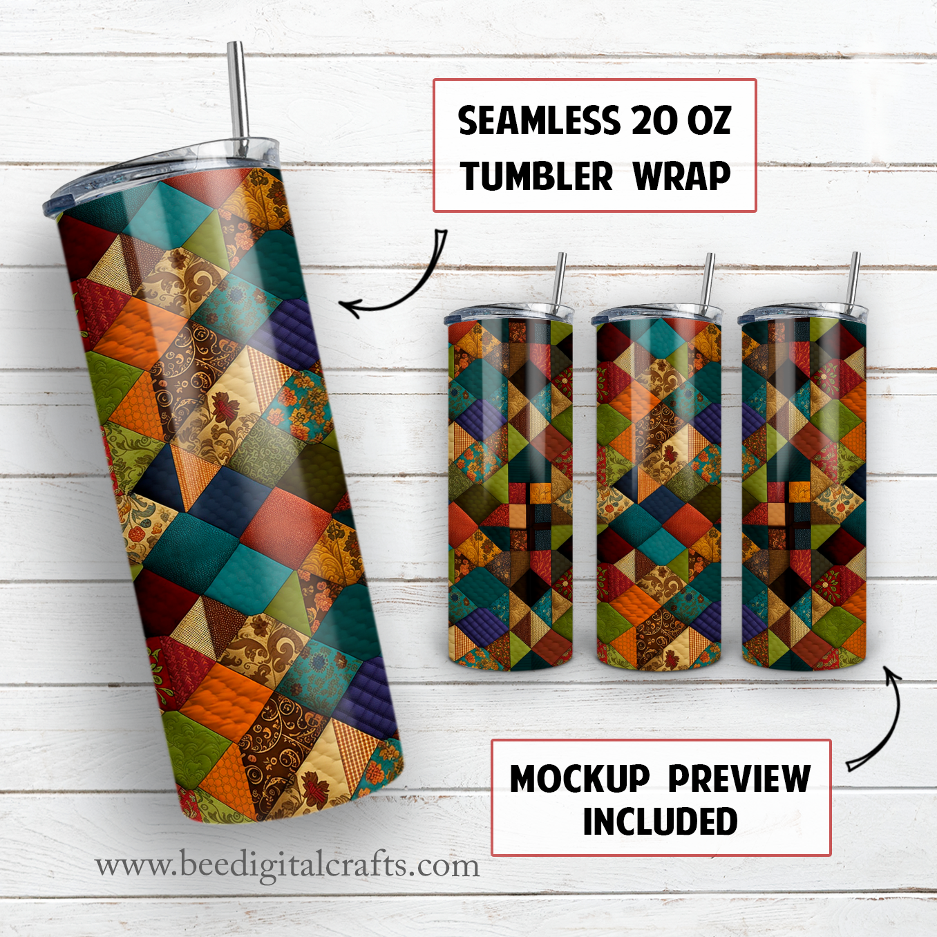 20 oz skinny tumbler sublimation design