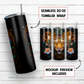 20 oz skinny tumbler sublimation design