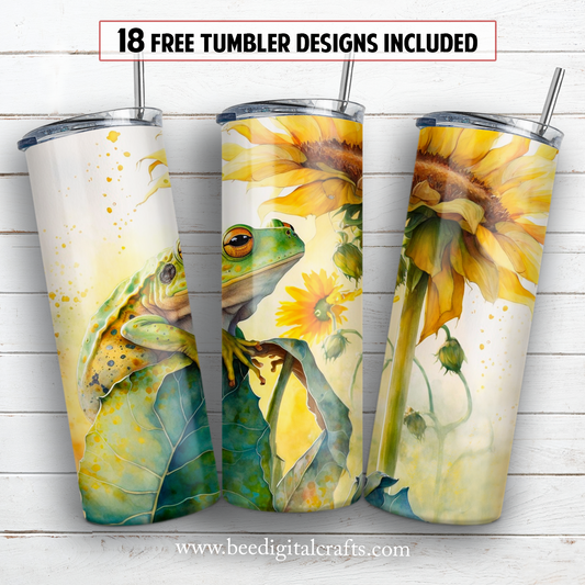 20 oz skinny tumbler sublimation design