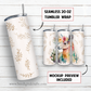 20 oz skinny tumbler sublimation design