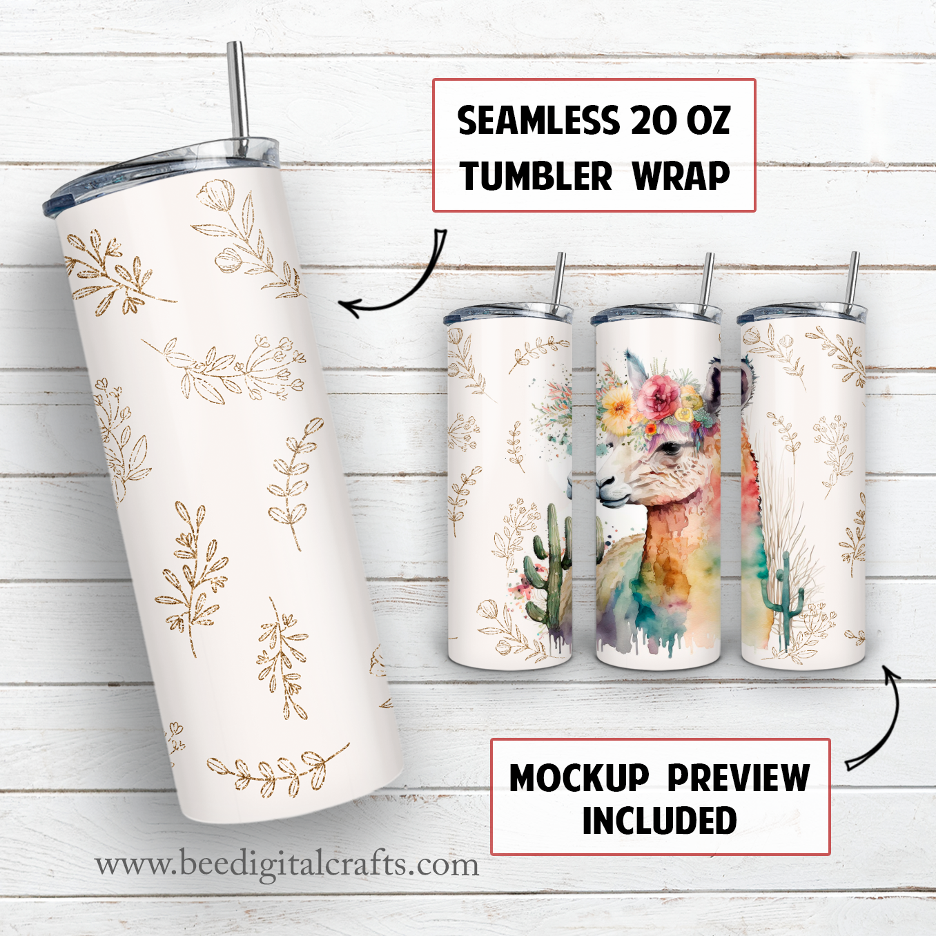 20 oz skinny tumbler sublimation design