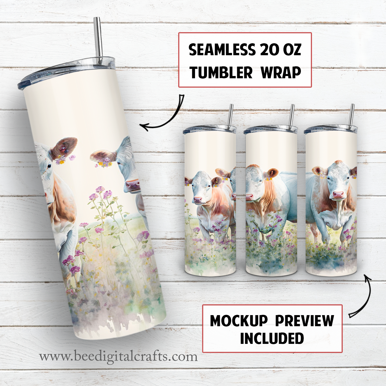 20 oz skinny tumbler sublimation design