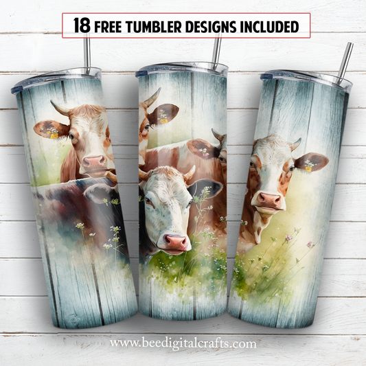 20 oz skinny tumbler sublimation design