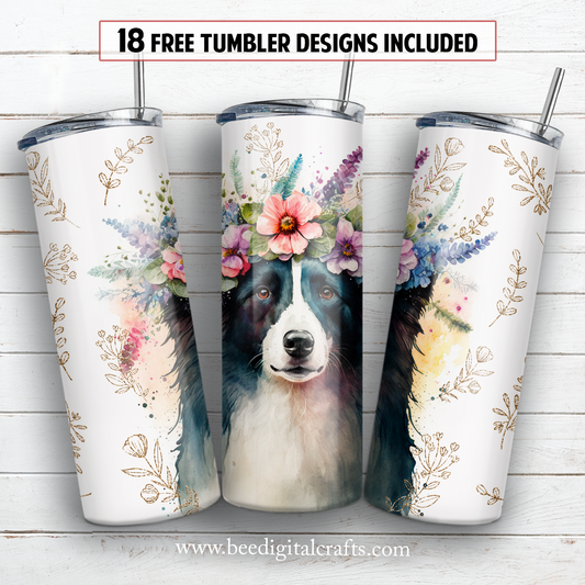 20 oz skinny tumbler sublimation design