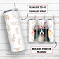 20 oz skinny tumbler sublimation design