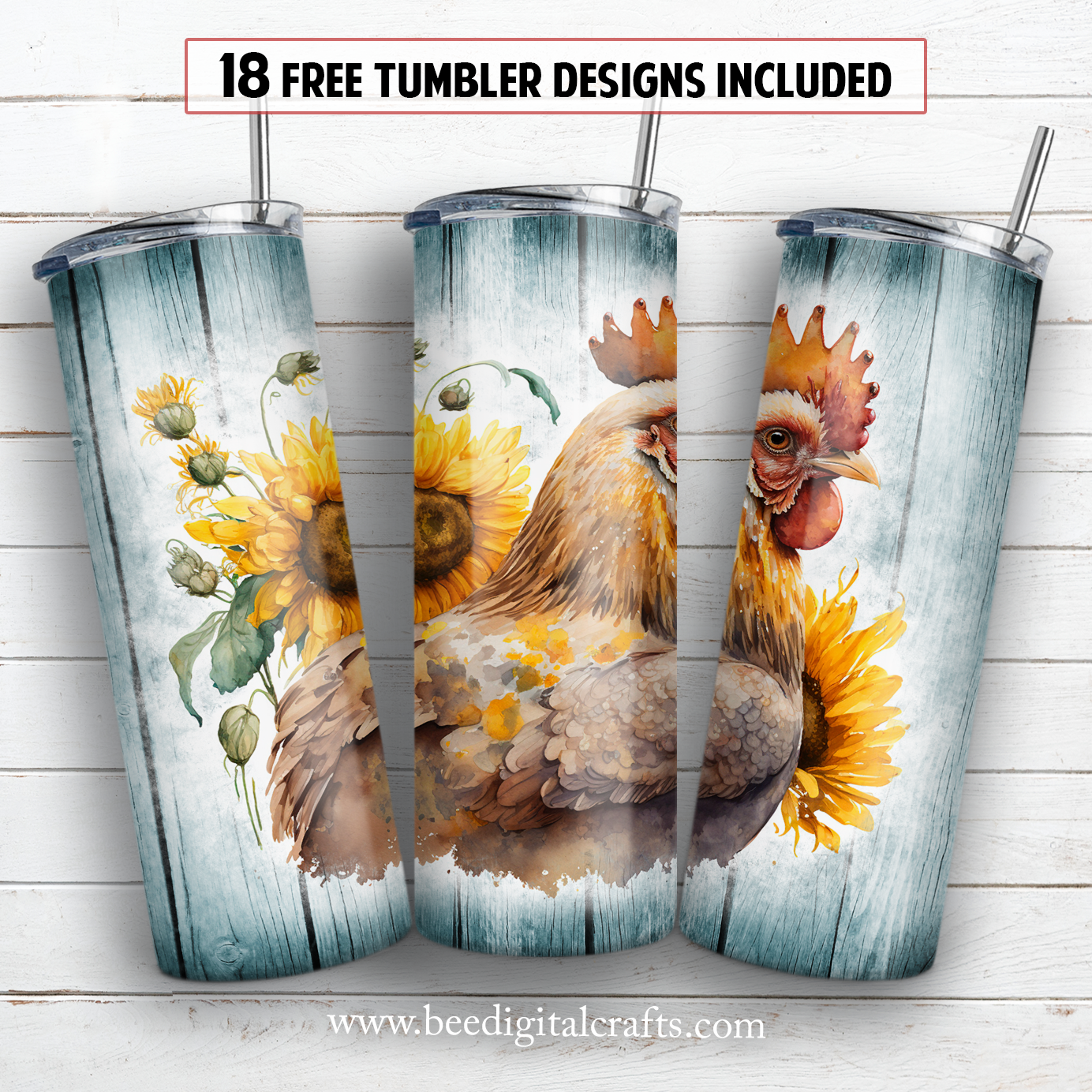 20 oz skinny tumbler sublimation design