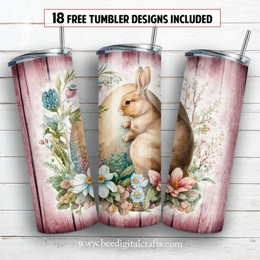 20 oz skinny tumbler sublimation design