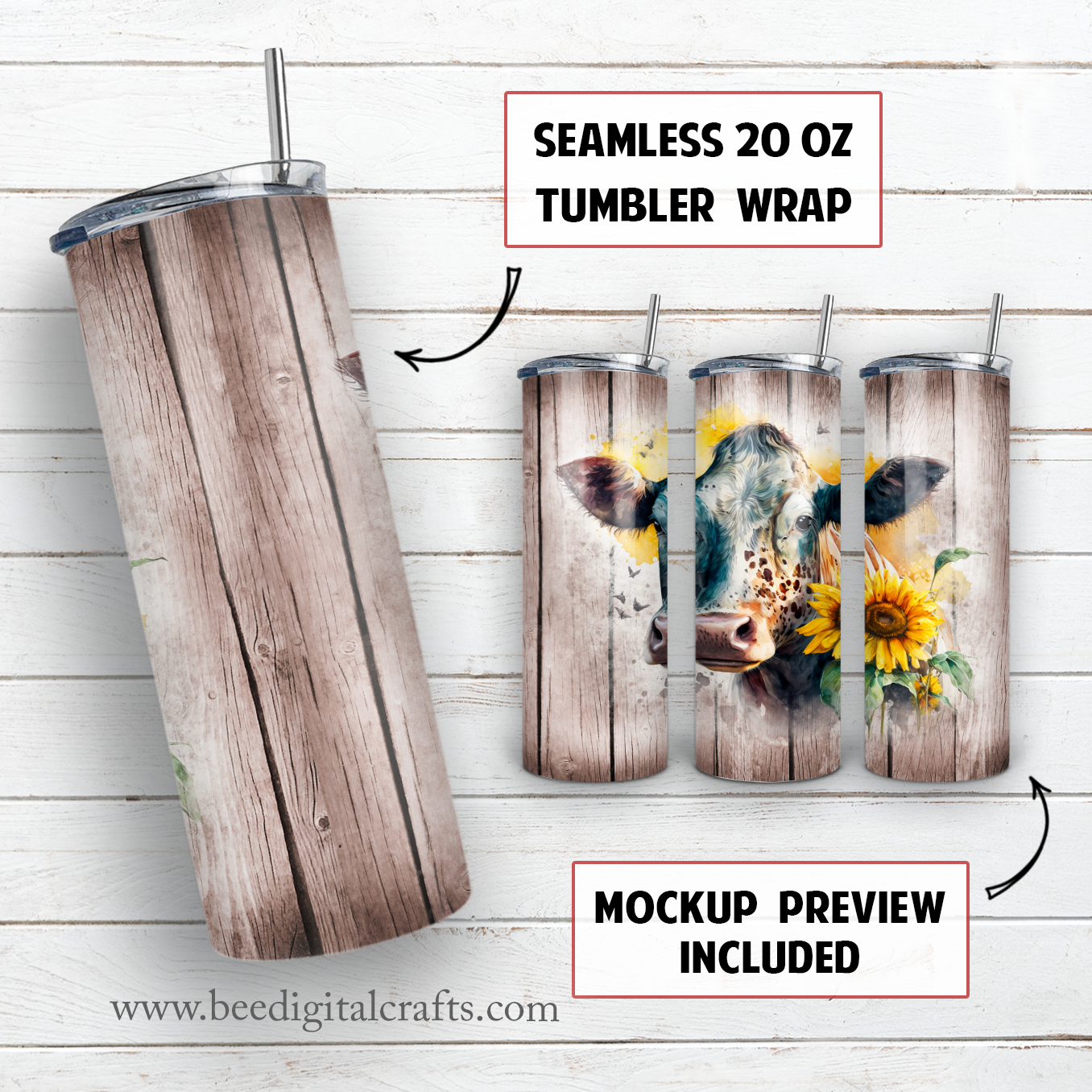 20 oz skinny tumbler sublimation design