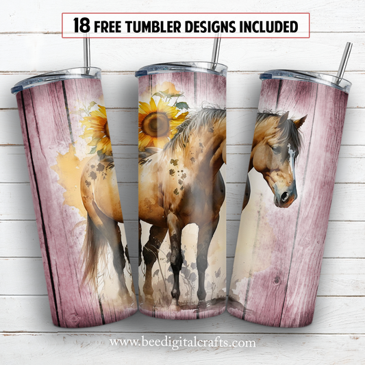 20 oz skinny tumbler sublimation design