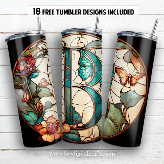 20 oz skinny tumbler sublimation design