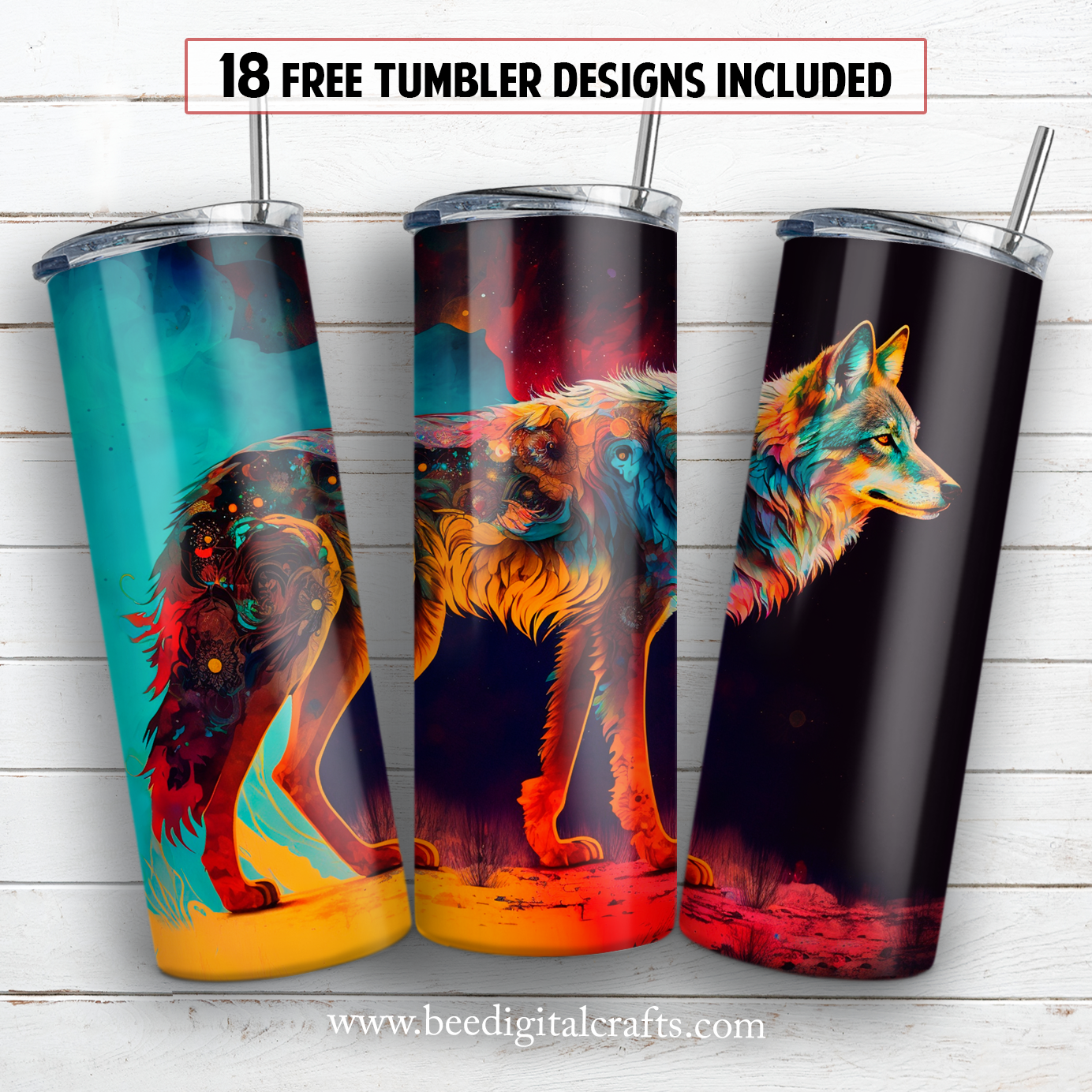 20 oz skinny tumbler sublimation design