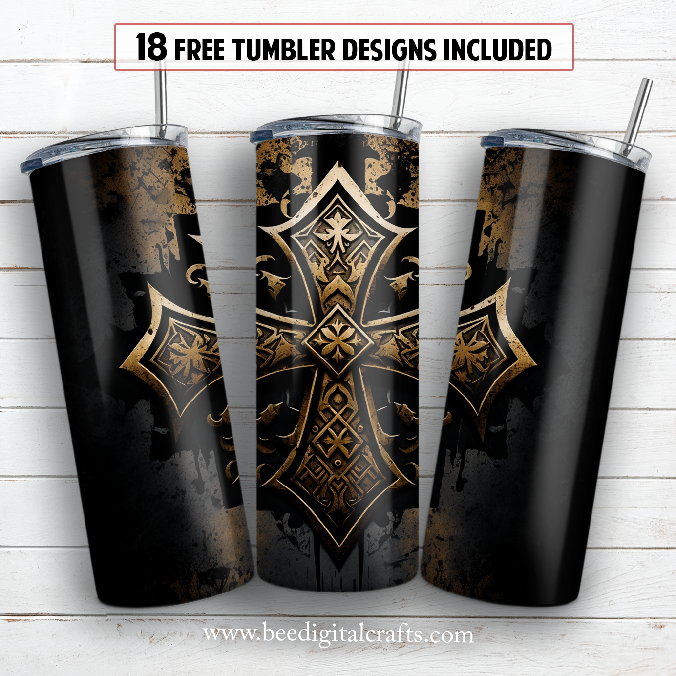 20 oz skinny tumbler sublimation design