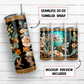 20 oz skinny tumbler sublimation design