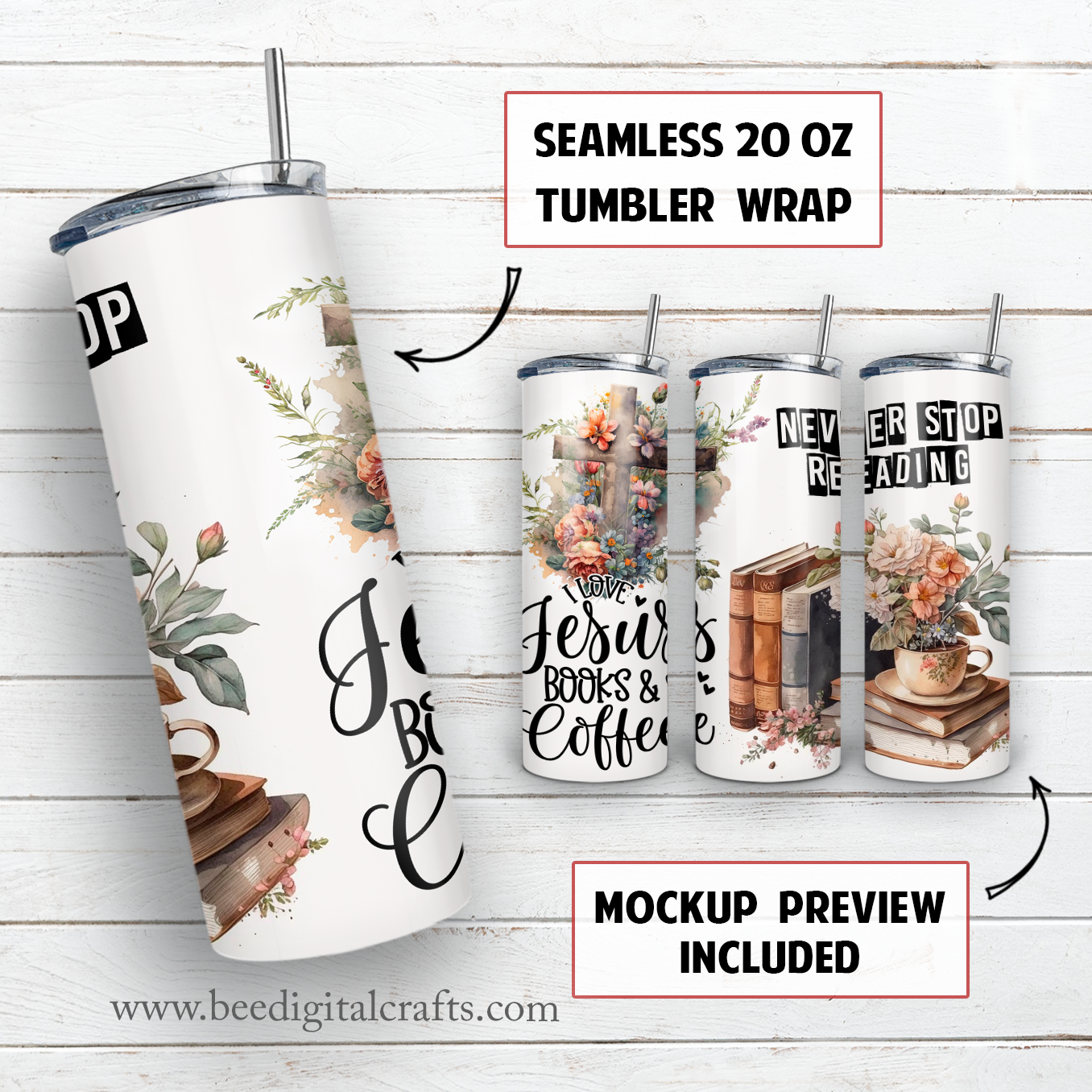 20 oz skinny tumbler sublimation design